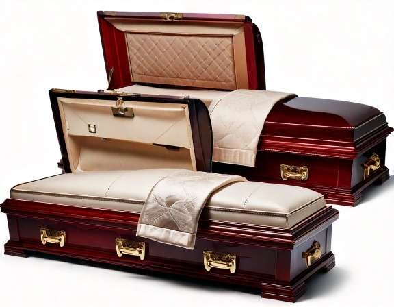 Traditional and American-style caskets